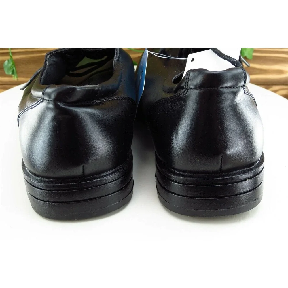 Soft Stags Shoes Sz‎ 9 W Black Derby Oxfords Leather Men Cole